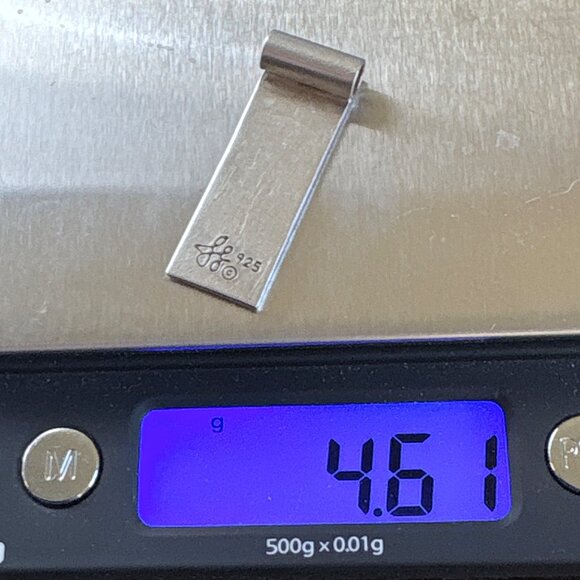 VTG Sterling Silver 925 Blue Enamel Cross Design Pendant Size 1.25" Length - Picture 9 of 9